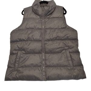 Old Navy Gray Full Zip‎ Down Puffer Coat